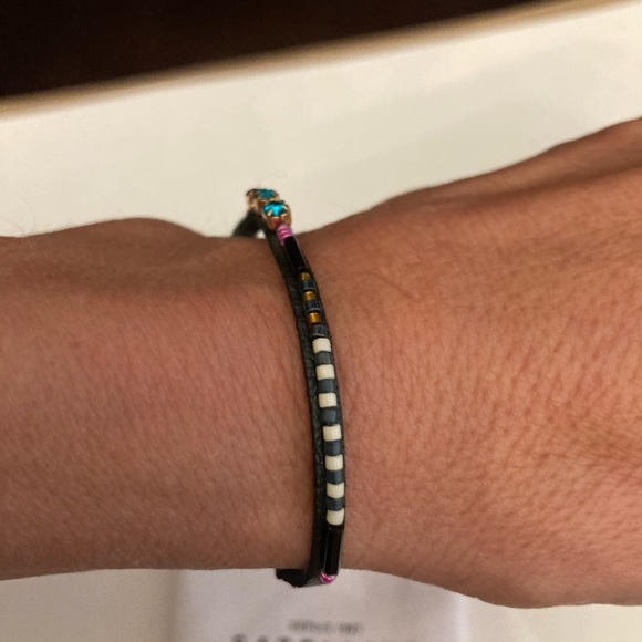 Brand new SATELLITE PARIS Leather and Swarovski Crystal Bracelet - Picture 3 of 6